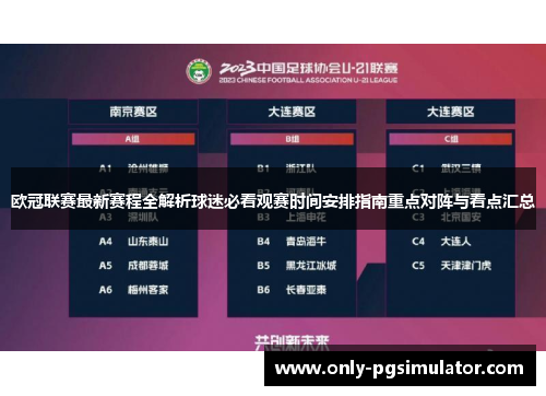 欧冠联赛最新赛程全解析球迷必看观赛时间安排指南重点对阵与看点汇总